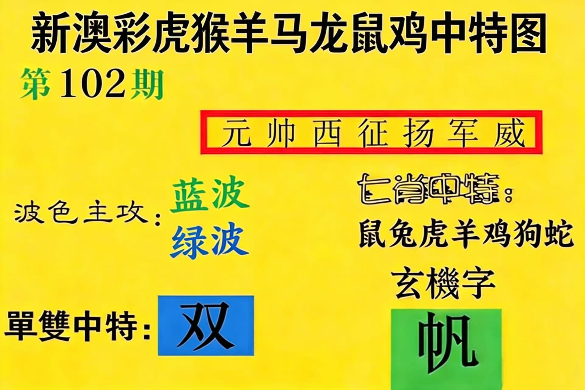 第102期【七肖】